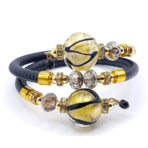 Aida Nero/Oro karkötő