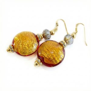 Lumiere Black Ambra fülbevaló