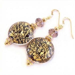 Lumiere Black Gold fülbevaló