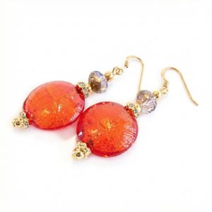 Lumiere Black Rosso fülbevaló