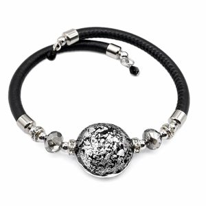 Lumiere Black Silver karkötő